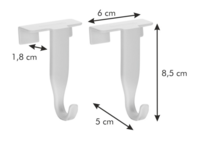 Tescoma Háčiky na dvere FlexiSPACE, 2 ks
