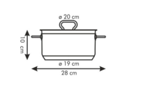 Tescoma Kastról HOME PROFI s pokrievkou ø 20 cm, 3,0 l