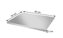 Tescoma Nerezová podložka na prípravu potravín GrandCHEF 45 x 35 cm